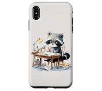 Adorable Raton Laveur étudiant Les Enseignants et Les élèves pour la rentrée Scolaire Coque pour iPhone XS Max