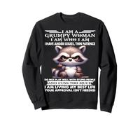 Adorable Raton Laveur I Am A Grumpy Old Woman I Have Anger Issues Sweatshirt
