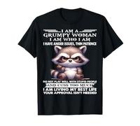 Adorable raton laveur I Am A Grumpy Old Woman I Have Anger Issues T-Shirt