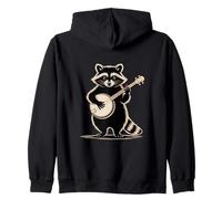 Adorable Raton Laveur Jouant du Banjo Bluegrass Country Music Sweat à Capuche