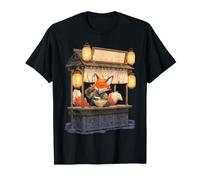 Adorable Renard Amant Ramen Animal Art Japonais T-Shirt