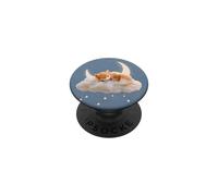 Adorable Renard endormi sur Un Nuage et Une Lune | Kawaii Nursery Esthétique PopSockets PopGrip Adhésif