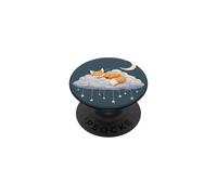 Adorable Renard endormi sur Un Nuage et Une Lune | Kawaii Nursery Esthétique PopSockets PopGrip Adhésif