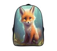 adorable renardeau petit sac a dos 2 compartiment à la mode et durable cartable fille primaire pour élève d'école animal sac d'école imprimé en 3d-16,fille garçons pour les voyages les affaires