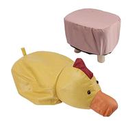 Adorable Repose-Pieds en Forme d'animal Mignon en Bois de Pin avec Coussinets Antidérapants pour Plus de Confort en Famille et à la Maternelle (Yellow)