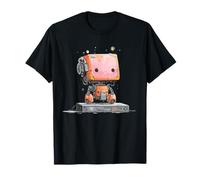 Adorable Robot Boxy Retro Sci FI Machine T-Shirt