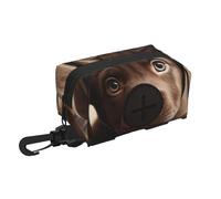 Adorable sac à déjections canines imprimé labrador pour chien - Conçu pour la laisse - Distributeur de sacs à déjections canines