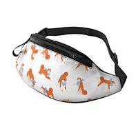 Adorable sac banane Aka Inu - Tendance - Réglable - Pour homme et femme, Noir , Taille unique, Sacs banane