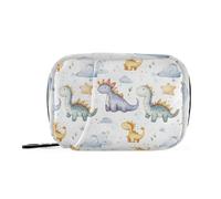 Adorable sac de rangement de médicaments avec compartiments amovibles et pratique pour sac à main Motif dinosaures