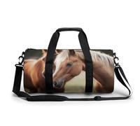 Adorable sac de sport pour homme et femme, résistant à l'eau, sac de voyage léger pour voyage, sport, blanc, 45 cm/22,9 cm/22,9 cm, blanc, 17.7in/9in/9in