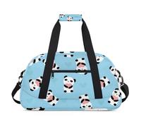 Adorable sac de sport, sac de sport, sac de sport pour soirée pyjama, petit sac fourre-tout de voyage pour entraînement de nuit, gymnastique, danse et ballet, Panda Adorable, 18.9 x 8.7 x 10.6 in,