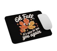 Adorable Saison d'automne ! Oh Automne, Quel Plaisir De Te Revoir ! Tapis De Souris Gaming Durable Mousepad Antidérapant Mouse Pad pour Travail Bureau Ordinateur 25X30Cm