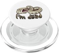 Adorable Serpent de Nez de Poule avec Inscription « I'm Dead PopSockets PopGrip pour MagSafe