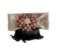 Adorable serre-tête pour enfant avec motif floral - Accessoire de cheveux confortable pour les petites filles - Noir