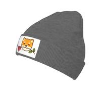 Adorable Shiba Inu Rose Femme Homme Bonnet De Pêcheur Élastique Bonnets Tricoté Coupe-Vent Bonnets Hiver pour Course À Pied Sport Toutes Les Saisons