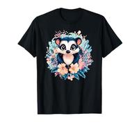 Adorable Skunk Floral Fantasy World T-Shirt