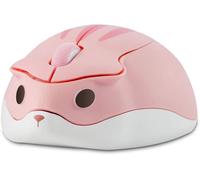 Adorable Souris Sans Fil En Forme De Hamster Portable De Voyage 1200 Dpi Nouveauté Optique Unique Petite Souris Silencieuse Sans Fil Pour Ordinateur Portable Pc Pour Enfants Cadeau (Vert)