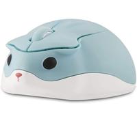 Adorable Souris Sans Fil En Forme De Hamster Portable De Voyage 1200 Dpi Nouveauté Optique Unique Petite Souris Silencieuse Sans Fil Pour Ordinateur Portable Pc Pour Enfants Cadeau (Vert)