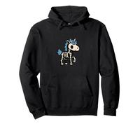 Adorable squelette licorne avec corne arc-en-ciel pour Halloween Sweat à Capuche