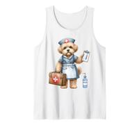 Adorable stéthoscope médical pour Chien d'infirmière Débardeur