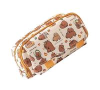 Adorable stylo Trousse d'école spacieuse pour fournitures d'art Rangement stylos Marqueurs Accessoires Beau sac Capybara Sac Boîte, Kapibala