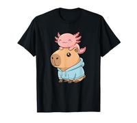 Adorable T-Shirt Capybara Axolotl Kawaii Adorable Animal Hug T-Shirt