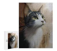 Adorable Tabby Cat Portrait Puzzle 1000 Pièces Educa Jouet en Bois Cadeau Unique Décoration Intérieure Jeu Éducatif Challenge Toy Adultes Et Enfants À Partir De 14 Ans 500 PCS