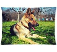 Adorable Taie D'oreiller, Housse De Coussin, Chien De Berger Allemand (50cm X 75cm)