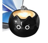 Adorable tasse pour chat - Tasse élégante en céramique de 210 ml avec des œuvres d'art de chatons siamois, grand design de bouche pour siroter confortablement du thé, du café ou de l'eau, idéal pour