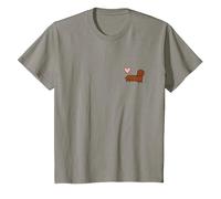 Adorable Teckel pour Les Amoureux des Chiens et teckels. Cœur Rose T-Shirt, Enfant, Ardoise, 2 Ans