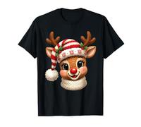 Adorable tête de Renne tricotée pour Noël T-Shirt