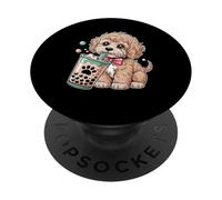 Adorable thé aux Perles Kawaii avec Motif de Chiot Cockapoo PopSockets PopGrip Adhésif