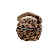 Adorable trousse de maquillage en peluche félin avec un grand espace de rangement ; porte-cosmétiques portable avec motif cœur, 1 couleur, A2