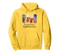 Adorable vache écossaise poilue des Highlands Sweat à Capuche