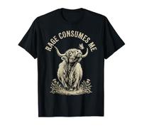 Adorable Vache Highland Rage Consumes Me Funny T-Shirt