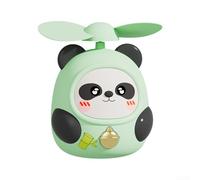 Adorable ventilateur portable au design de panda, mini ventilateur portable rechargeable par USB à 2 vitesses, pales douces et sûres pour enfants et adultes, refroidisseur de poche léger pour l'été
