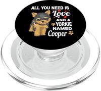 Adorable Yorkie nommé Cooper pour Yorkshire Terrier PopSockets PopGrip pour MagSafe