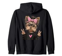 Adorable Yorkshire Terrier Amusant pour Les Amoureux des Animaux de Compagnie Design rétro Sweat à Capuche