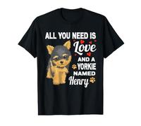 Adorable Yorkshire Terrier nommé Henry pour Yorkshire Terrier T-Shirt Graphique avec Valeur