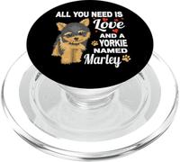 Adorable Yorkshire Terrier nommé Marley pour Yorkshire Terrier PopSockets PopGrip pour MagSafe