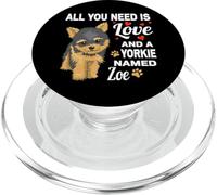 Adorable Yorkshire Terrier nommé Zoe pour Yorkshire Terrier PopSockets PopGrip pour MagSafe
