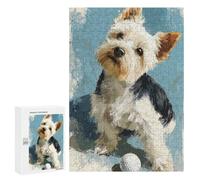 Adorable Yorkshire Terrier with Golf Ball Puzzle 1000 Pièces Educa Jouet en Bois Cadeau Unique Décoration Intérieure Jeu Éducatif Challenge Toy Adultes Et Enfants À Partir De 14 Ans 300 PCS