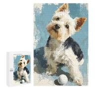 Adorable Yorkshire Terrier with Golf Ball Puzzle 1000 Pièces Educa Jouet en Bois Cadeau Unique Décoration Intérieure Jeu Éducatif Challenge Toy Adultes Et Enfants À Partir De 14 Ans 1000 PCS