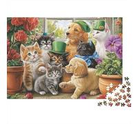 Adorables Animaux. Jeu de Puzzle éducatif Unique avec Une difficulté élevée. Convient aux Enfants et aux Adultes. 500 pièces (52 x 38 cm).