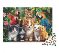 Adorables Animaux, Jeu éducatif, défi, Jouets, Cadeaux, Puzzles pour Adultes et Enfants de 14 Ans et Plus, 300 pièces (40 x 28 cm)