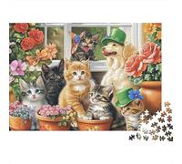 Adorables Animaux. Puzzles à Grande échelle adaptés aux Adultes, aux Enfants et aux Adolescents. Difficulté élevée et Formes Uniques. 500 pièces (52 x 38 cm).