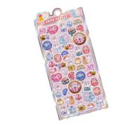 Adorables autocollants de dessin animé réutilisables pour bouteille d'eau, carnet de notes, scrapbooking pour scrapbooking