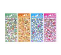 Adorables autocollants en forme de puff pour enfants, garçons et filles, réutilisables pour coques de téléphone portable, ordinateurs portables, adorables autocollants pour adultes faits à la main