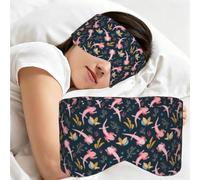 Adorables axolotls, Masque de sommeil pour la maison, les voyages et le travail posté, couvrant entièrement les yeux et bloquant la lumière