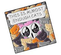 Adorables badges en forme de chats de dessin animé, revêtement résistant rayures, accessoires légers, broches pour animaux de compagnie pour les tenues quotidiennes, broches en alliage avec
